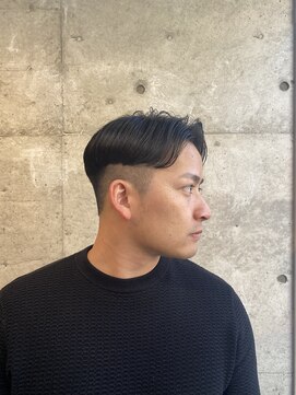 レンゲン(LENGEN) 束感刈り上げビジネス七三ツーブロックアップバング１２５１