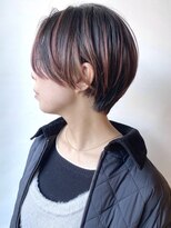 【morio原宿】秋冬　大人　ショート　ハイライトカラー