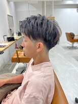 ネイロ 錦糸町(NeiRo)&nbsp;ハイライトマッシュパーマウルフアッシュブラックmen'shair