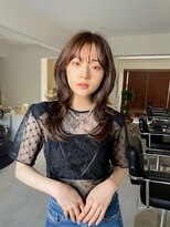 ユイル(Uil)&nbsp;小顔前髪顔周りレイヤー×グレージュカラー デザインカラー