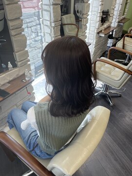 エヌプラス(N+) 切りっぱなしボブ/エアリーロング/美髪/ピンクブラウン