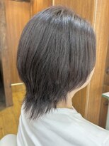 ジャストヘア ラポール 北久里浜店(just hair RAPPOR)&nbsp;【根岸真奈美】ウルフレイヤー/ダークピンク/サイド2セクション