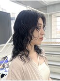 ミディアムパーマ/くるくるパーマ/ウルフパーマ/ウェーブパーマ