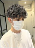 ツイスパマッシュ強めツイストスパイラル刈り上げマッシュ