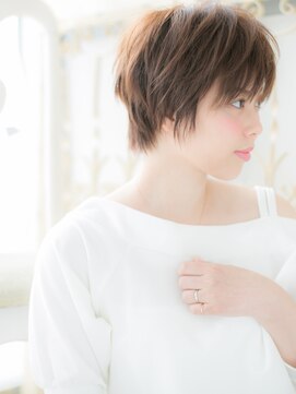 モッズ ヘア 福岡姪浜店(mod's hair) mod's姪浜/グレーベージュステップボーンカットくせ毛ショートh