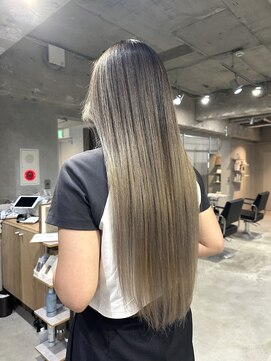 ラック(LUCK) レイヤーロング/バレイヤージュ/シルキーベージュ/船橋