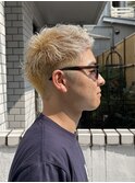 スパイキーショート×ホワイトブロンド