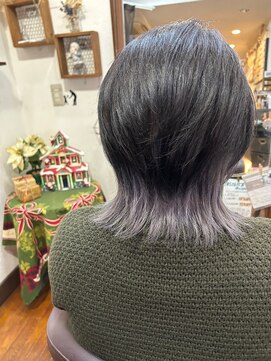 美容室 メザミー MESAMIES 20代☆大人可愛いこなれネオウルフシルバーカラー透明感カラー