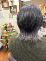 美容室 メザミー MESAMIES 20代30代40代50代☆大人可愛いこなれネオウルフシルバーカラー