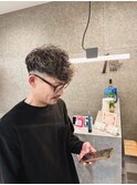 スペインカールのグラデーションメッシュ