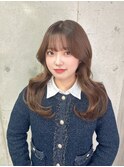 レイヤーカット 韓国風巻き髪ヨシンモリ髪質改善艶カラー