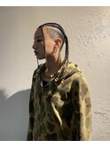 地毛コーンロウ