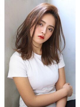 ロゼ 石橋(Rose) 【ROSE】大人ミディアム＿レイヤーカット＿ベージュカラー