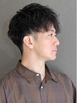 ポルテオム(PORTE HOMME) 【ポルテオム】大人ソフトツイストスパイラルパーマツーブロック