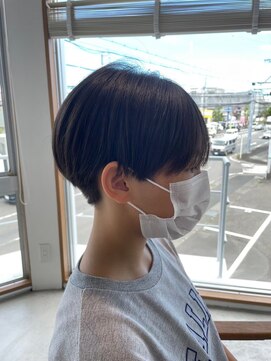 グランデュール 東静岡池田店(GRANDEUR) 東静岡ショートボブくびれショートイルミナカラー顔周りレイヤー