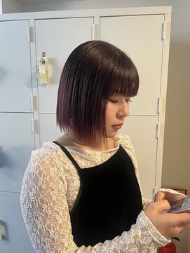 ブレス ヘアアンドスパ 湘南台(bless hair spa) ワインレッドカラー