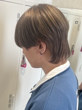 フェイス 港南台店(FACE。) ウルフカット/メンズブリーチ/ハイトーン/港南台/ミルクティー