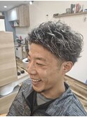 ルーズパーマ＋ホワイトメッシュ