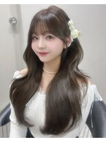 リッカ(LICCA)&nbsp;[votanふうか]オリーブグレージュ/顔周り/レイヤー/天神韓国ヘア