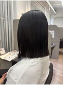 長めボブ　縮毛　髪質改善ストレート　ヘイリーボブ　