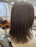 前髪縮毛矯正+骨格補正カット。¥8000