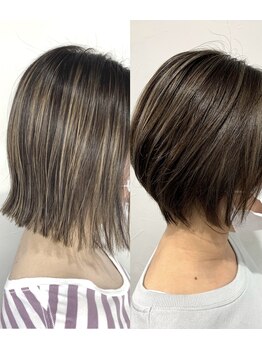 アイズビューティーデザイン(I's beauty design)の写真/白髪は染めたいけど暗くなるのは…大人女性の悩みを解決！白髪ぼかしハイライトで明るい印象へ♪