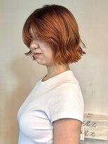 ラパンセノアール(LA PENSEE NOIR)&nbsp;ボブ×オレンジカラー