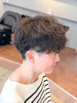 シープドッグ(SHEEP DOG)&nbsp;シャドウパーマ　簡単スタイリング　 メンズカット 福大