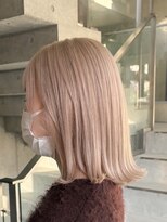 ヲタク(wotaku.) ホワイトミルクティーハイトーンブリーチトリプルカラーベージュ