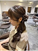 池袋 ヘアアレンジ サイドポニー♪