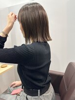 カミエ(kamie) 上品なブラウンボブ×カット・カラー・トリートメント