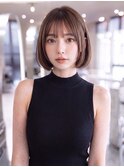 内巻きボブ＊重め前髪【ハバナ渋谷】