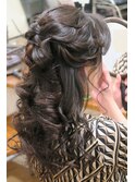 編み込みハーフアップ☆