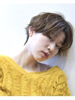 ラビリンス(Labyrinth)&nbsp;ハイトーンカラー×韓国風ショート　心斎橋labyrinth美容室