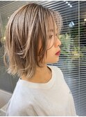 【NAiVE hair】ハイトーンBOB