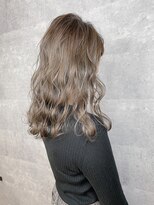 アンダーバーホワイト 天王寺阿倍野店(_WHITE)&nbsp;シークレットハイライト_フォギーグレージュ_ウェーブミディアム