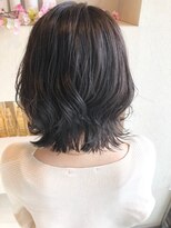 スーパーカット 元町店(SUPER CUT) 切りっぱなしレイヤーボブ 暗髪 艶カラ―