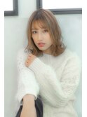 【elfo】ミディアムヘアは外ハネがダントツ大人可愛い