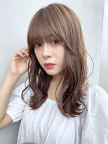 アイティー バイ アルバム 中野店(IT by ALBUM) ウェーブミディアム_ハイライトカラーオリーブカラー_7914