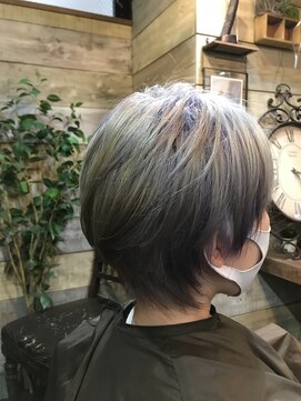 アングルナージュ(ENGRENAGE) 外国人風ハンサムショート×ブリーチ【ENGRENAGE×相模原】