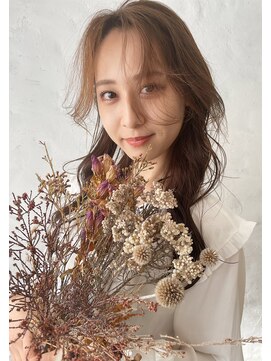 ヘアサロンエム 渋谷店(HAIR SALON M) 韓国風シースルセンターパート×ロング