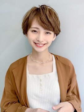 オーブ ヘアー ミミ 広島庚午店(AUBE HAIR mimi) 20代・30代_透けブラウンショート
