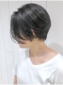 ダークグレーショート_ホワイトグレージュネビージュ_ba360693