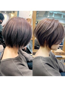 バンプ ギンザ(BUMP GINZA) 30代40代50代・大人ショートボブ・白髪ぼかし・小顔カット