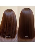 《直方/髪質改善トリートメント》セミロングヘアー