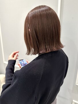 ネオリーブギンザ 銀座店(Neolive GINZA) チョコレートカラー×切りっぱなしボブ