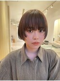 心斎橋 ミニボブ 顔周りカット