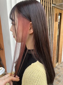 アオゾラヘアーカミノウラ(AOZORA HAIR kaminoura) インナーシグナルレッド