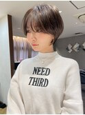 20代30代大人ガーリーショートヘアチョコレートモードショート