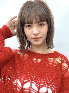 サンドシーン(sand scene) 20代30代40代丸みショートボブマッシュ前下がりレイヤー